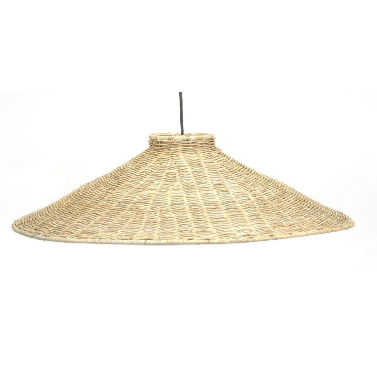 Shallow Rattan Pendant Lamp
