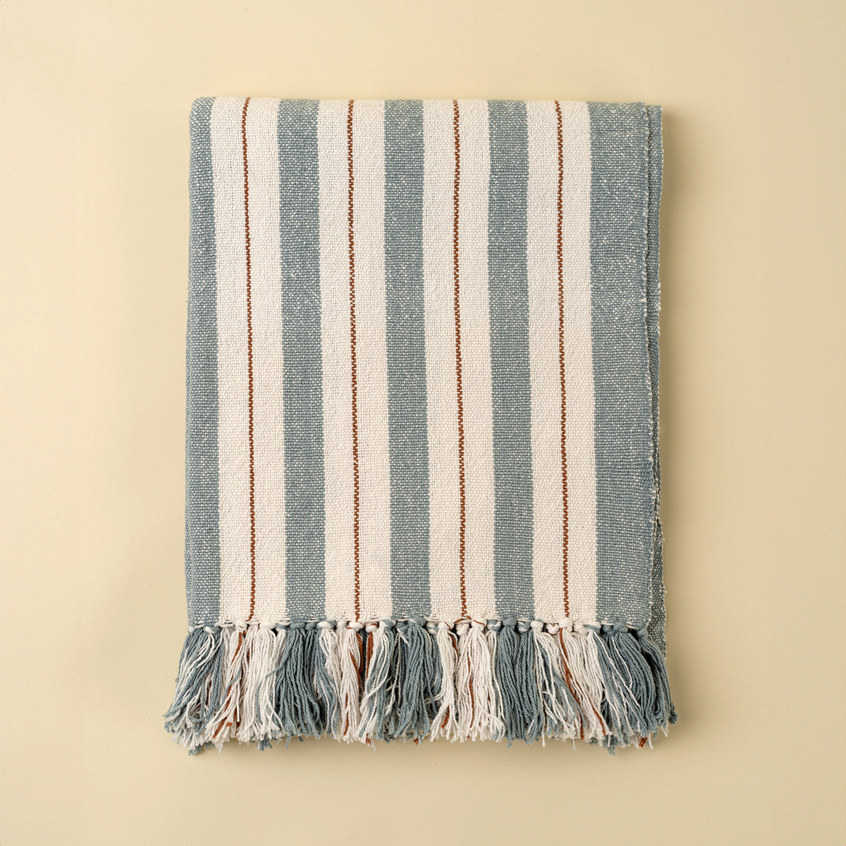 Cavendish Cotton Throw Blue