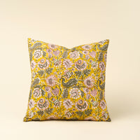 Block Print Pillow Yellow