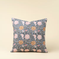 Block Print Pillow Blue