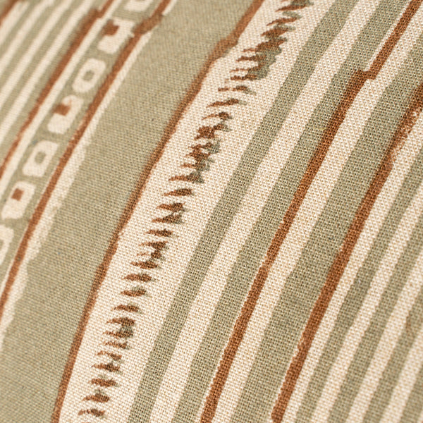 Coussin à impression au bloc Bhavya