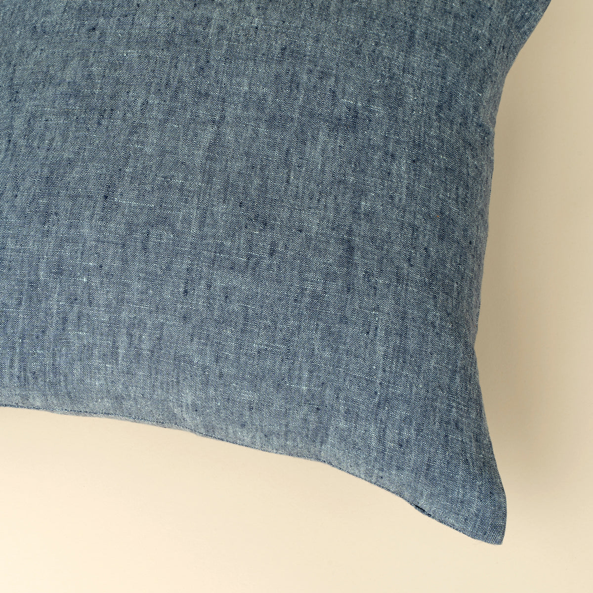 Linen Chambray Pillow Denim