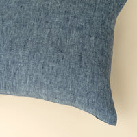 Linen Chambray Pillow Denim