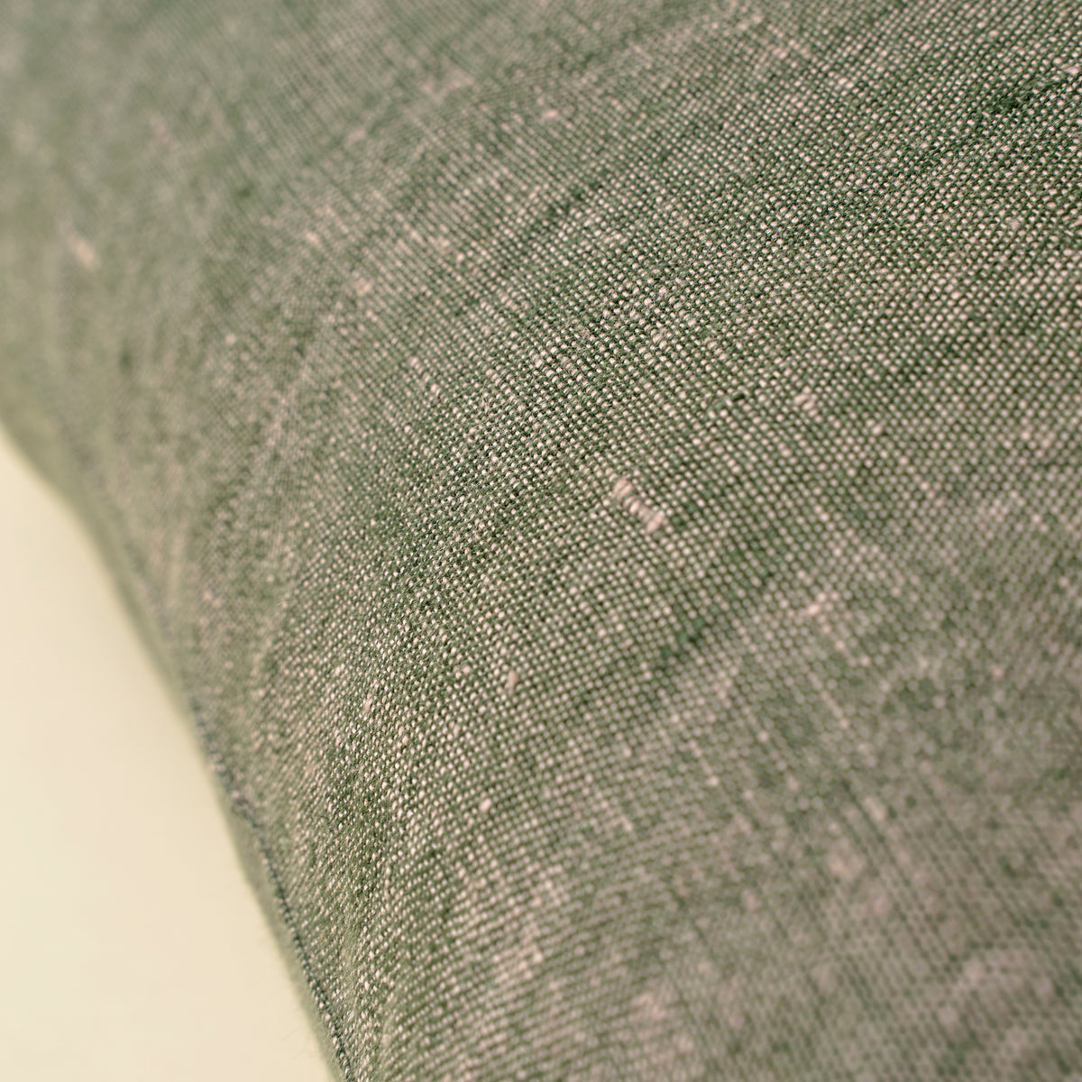 Linen Chambray Pillow Green