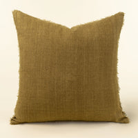 24x24 Lina Linen Pillow Tawny Colour