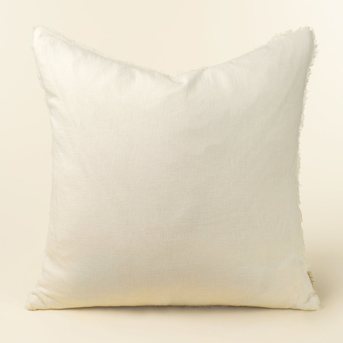 24x24 Lina Linen Pillow Ivory