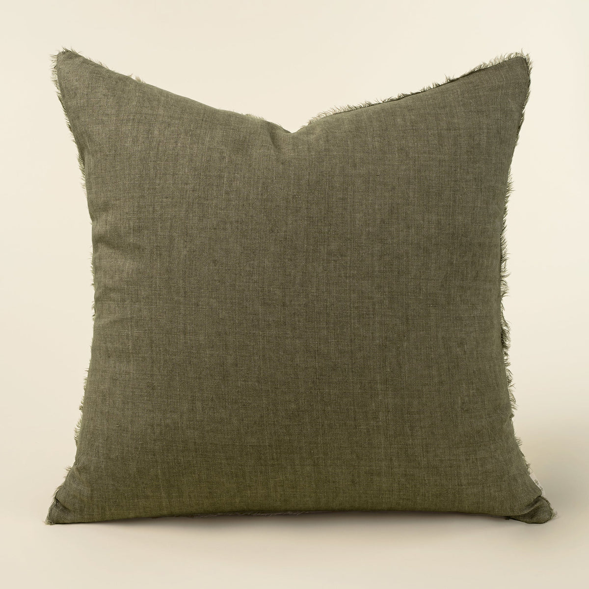 24x24 Lina Linen Pillow Mink