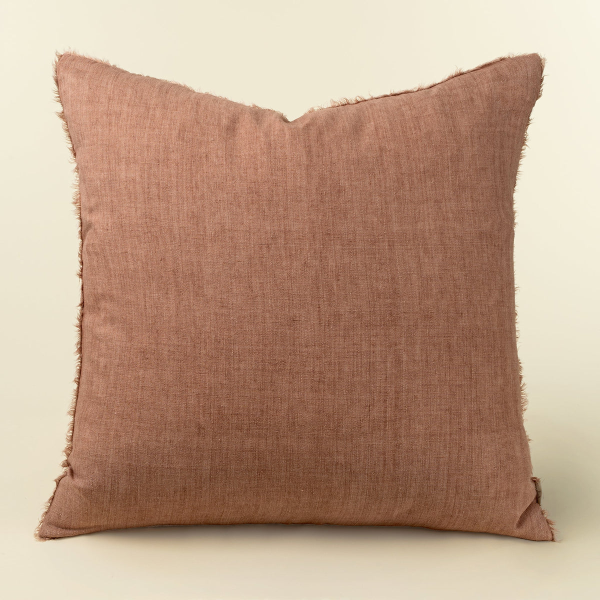 24x24 Lina Linen Pillow Redwood