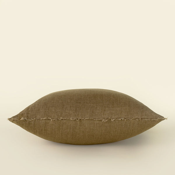 24x24 Lina Linen Pillow Hazelnut