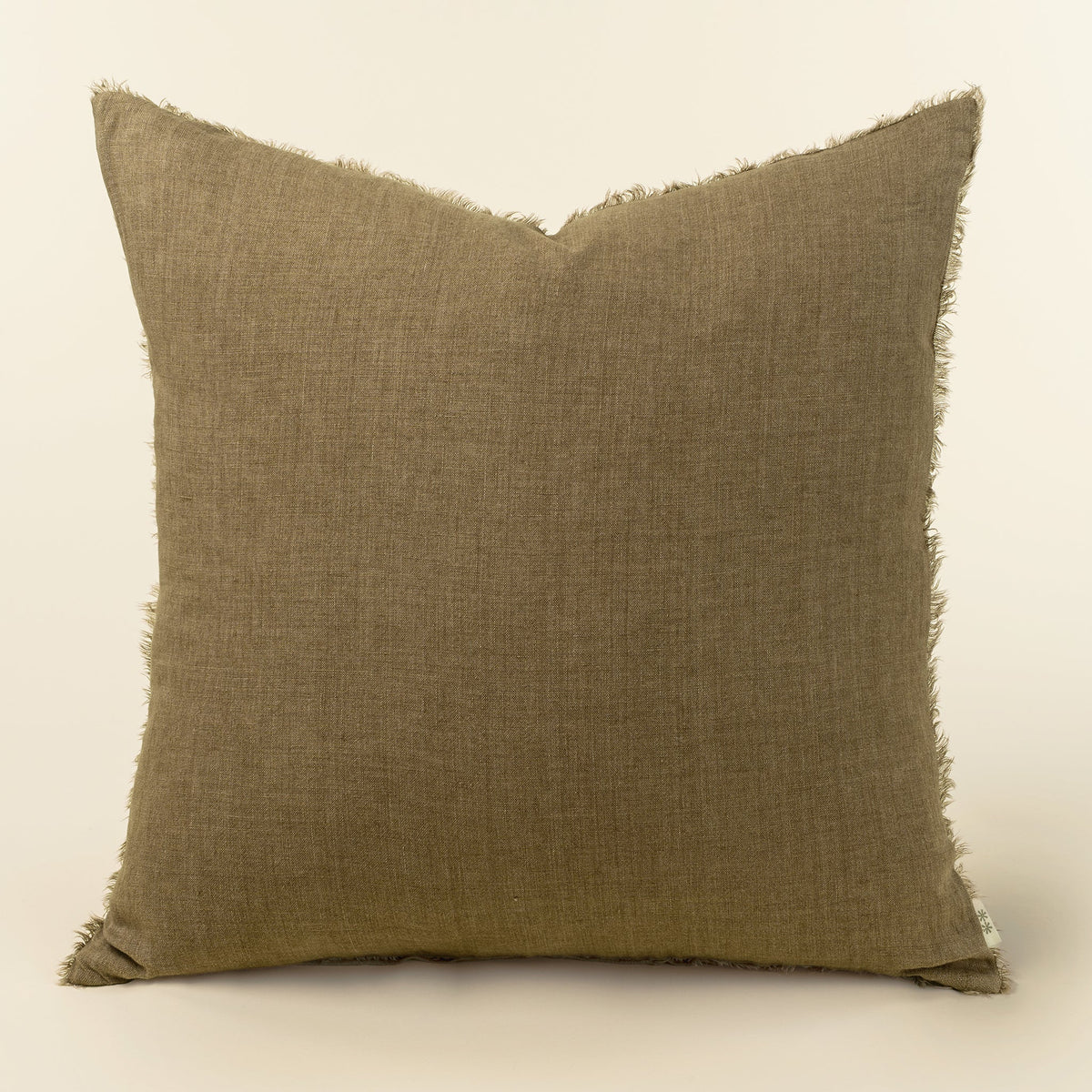 24x24 Lina Linen Pillow Hazelnut