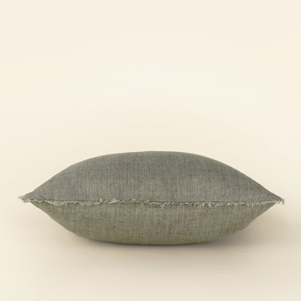 24x24 Lina Linen Pillow Warm Grey Colour