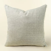 24x24 Lina Linen Pillow Grey Stripe