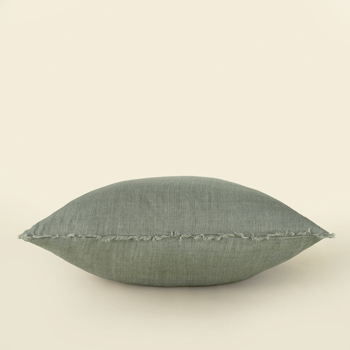 24x24 Lina Linen Pillow Flint Grey