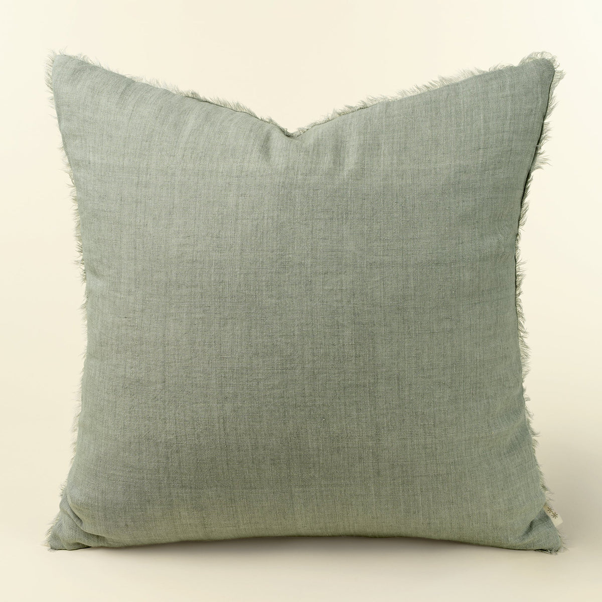 24x24 Lina Linen Pillow Flint Grey