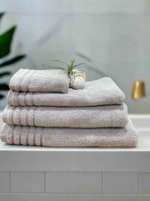 Cotton Bath Towels-Linen Colour