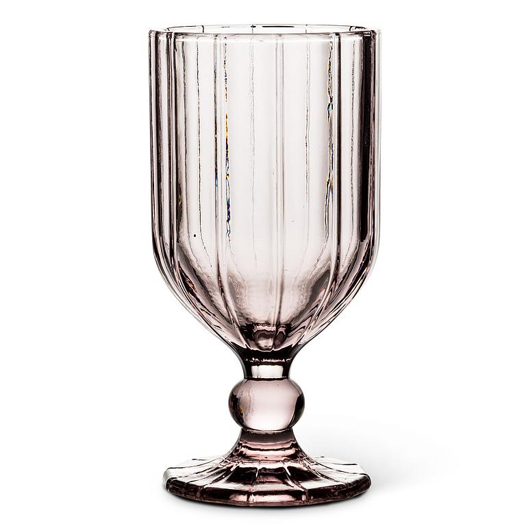 Pink Panel Goblet 6.5"