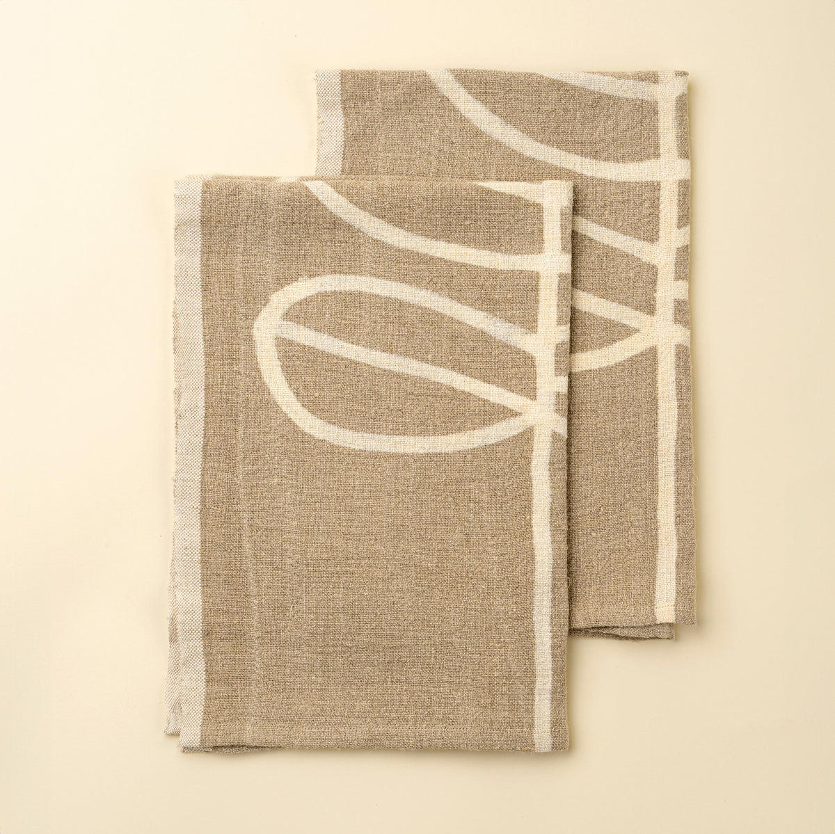 Tulip Selvage Linen Tea Towel