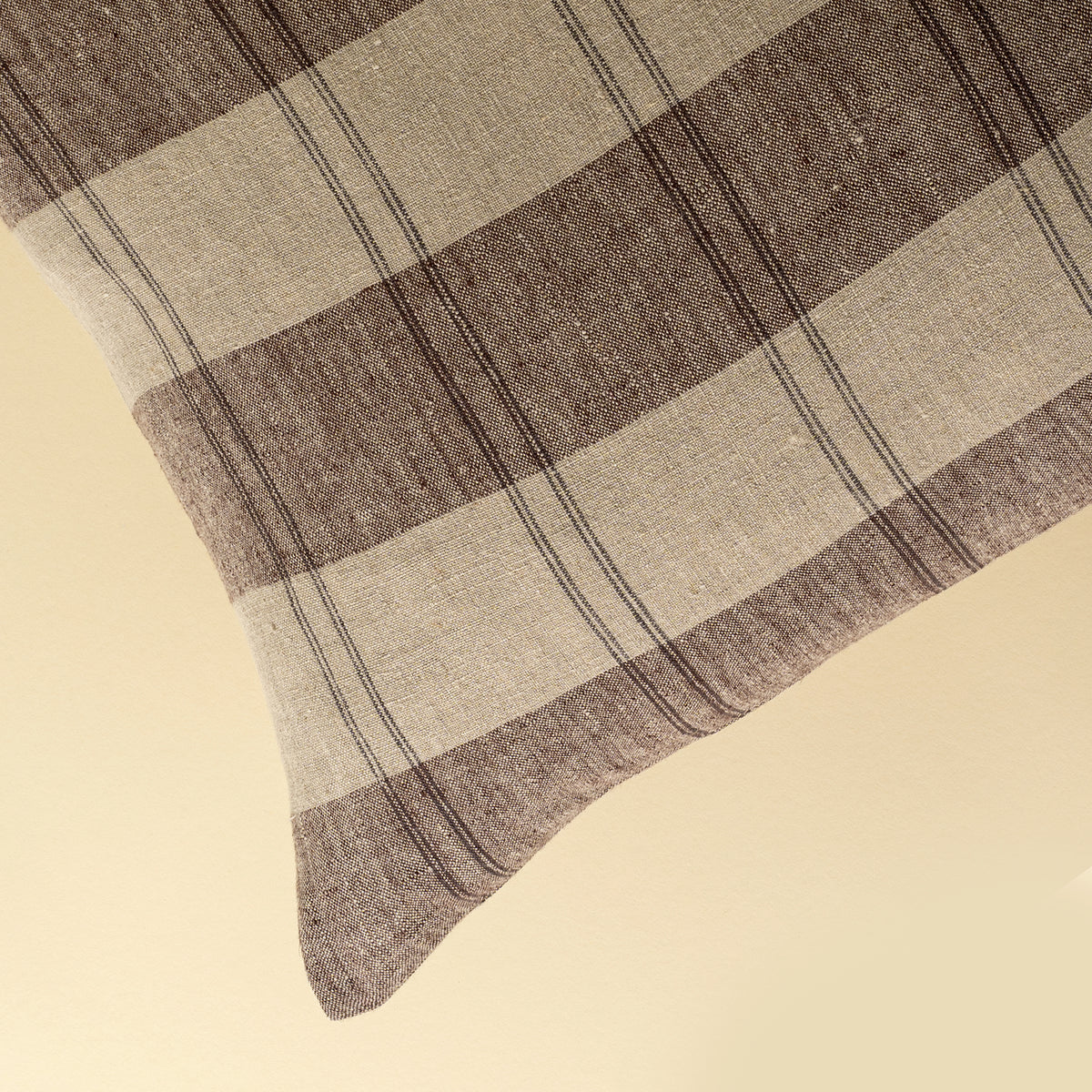 Fieldstone Plaid Linen Pillow