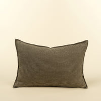 Sage Stripe Double Sided Linen Pillow