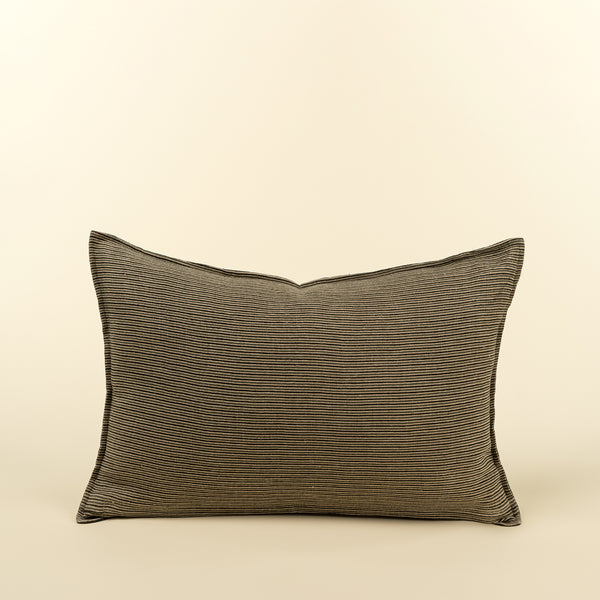 Sage Stripe Double Sided Linen Pillow