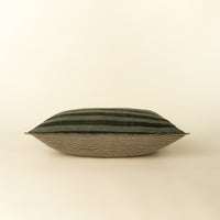 Sage Stripe Double Sided Linen Pillow