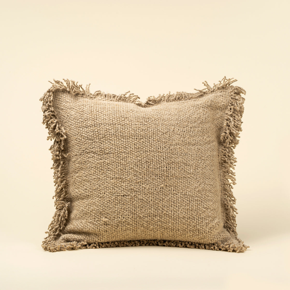 Linen Fringe Pillow