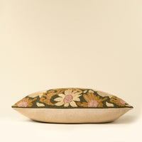 Flower Grove Embroidered Pillow