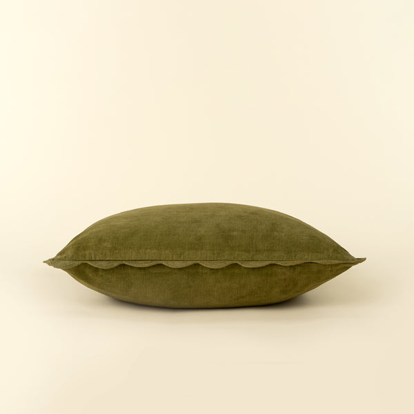 Corduroy Scallop Pillow