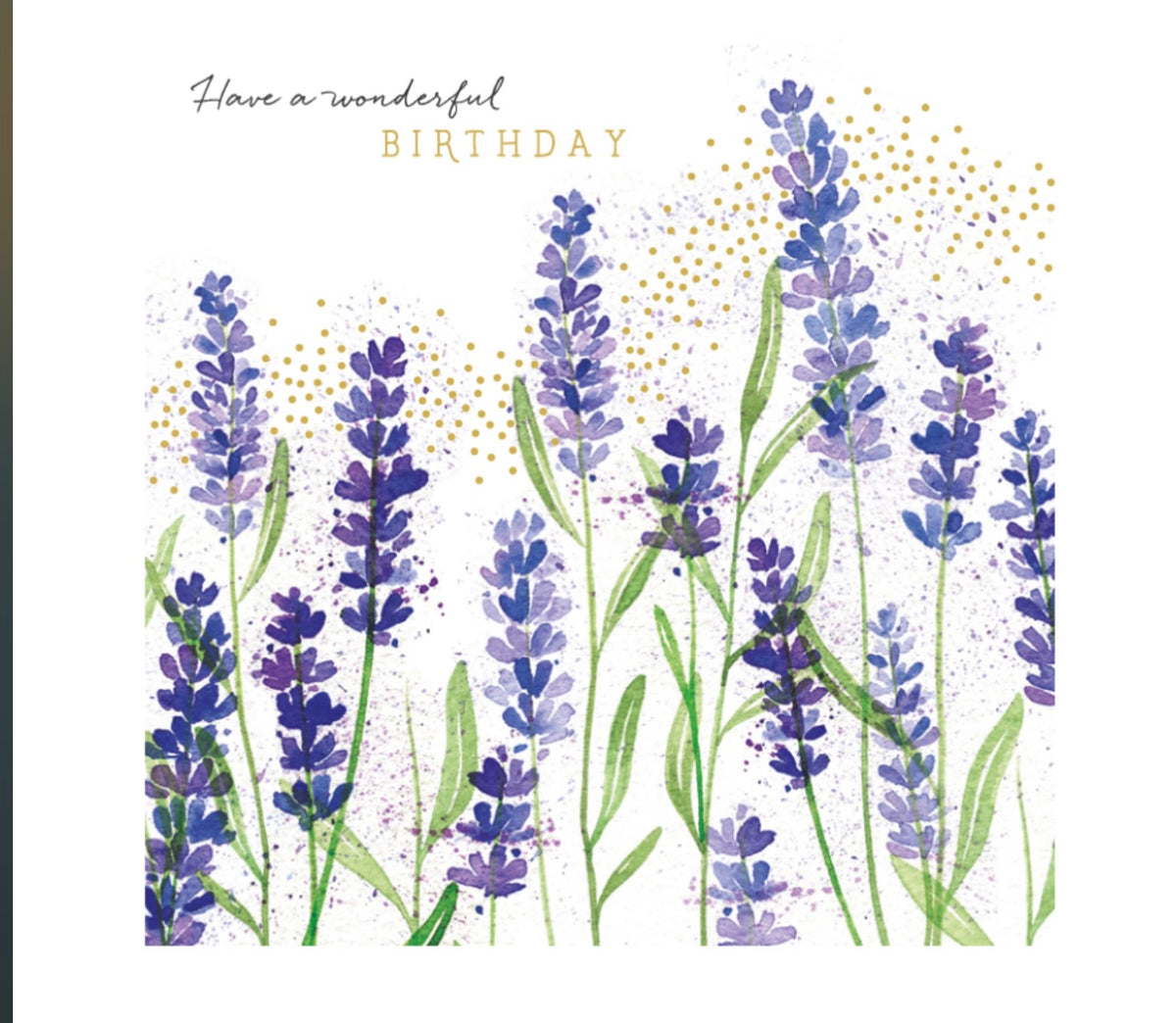 Birthday Card Lavender