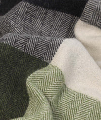 Herringbone Check Wool Blanket