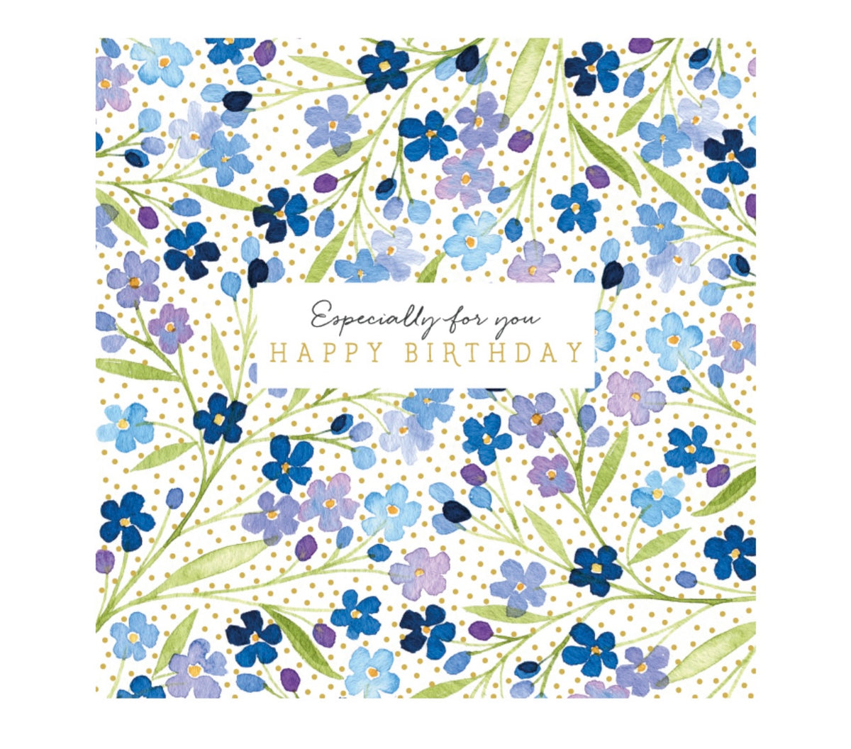 Happy Birthday Card Blue