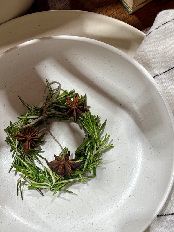 Couronne naturelle pour centre de table