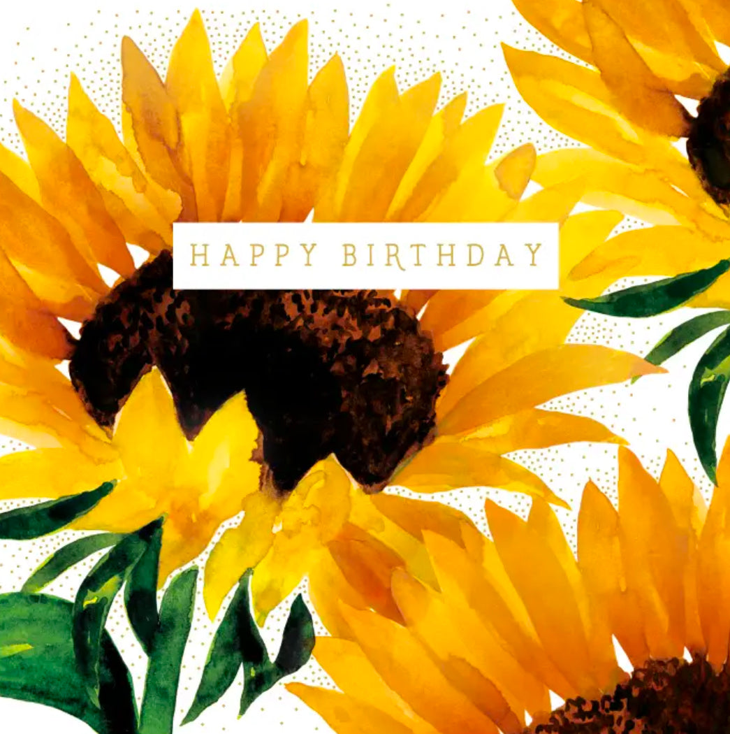 Happy Birthday card-Sunflower